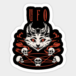 ufo the catanic Sticker